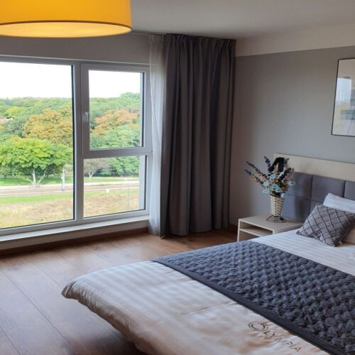 Apartament 2-osobowy na piętrze z panoramą z 1 pomieszczeniem sypialnianym