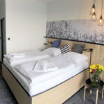 Dvoulůžkový pokoj Standard s manželskou postelí a balkónem