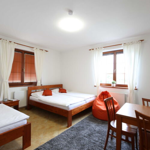 Pokoj se sprchou s vlastní kuchyňkou pro 3 os.