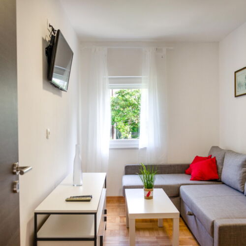 Apartament 3-osobowy na piętrze z balkonem z 2 pomieszczeniami sypialnianymi