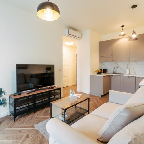 Apartament 4-osobowy Komfort częściowy z widokiem na morze z 2 pomieszczeniami sypialnianymi