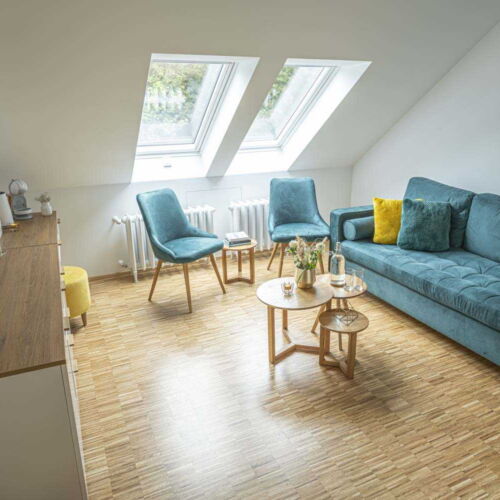 Pokoj se sprchou pro 4 os. v podkroví