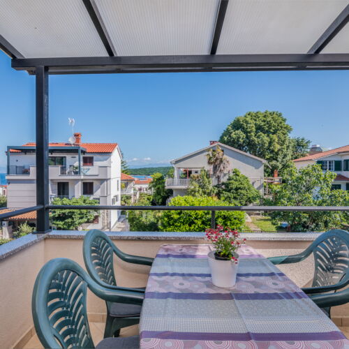3-Zimmer-Apartment für 6 Personen Obergeschoss mit Aussicht auf das Meer