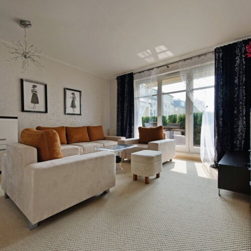 Apartament 6-osobowy na parterze z 3 pomieszczeniami sypialnianymi