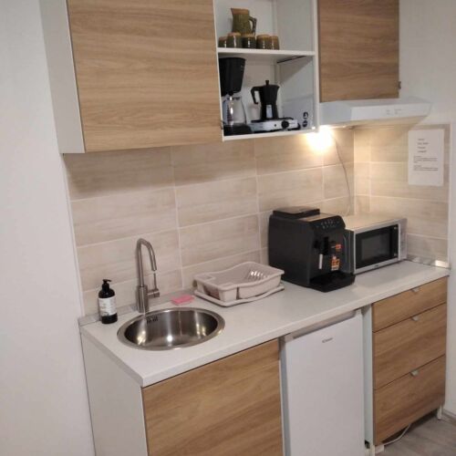Apartament 2-osobowy z klimatyzacją z widokiem na ogród z 1 pomieszczeniem sypialnianym