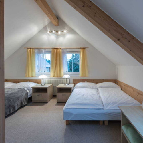 Pokoj se sprchou pro 4 os. v podkroví (s možností přistýlky)