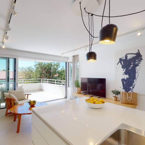 Apartament 2-osobowy z klimatyzacją z tarasem z 1 pomieszczeniem sypialnianym