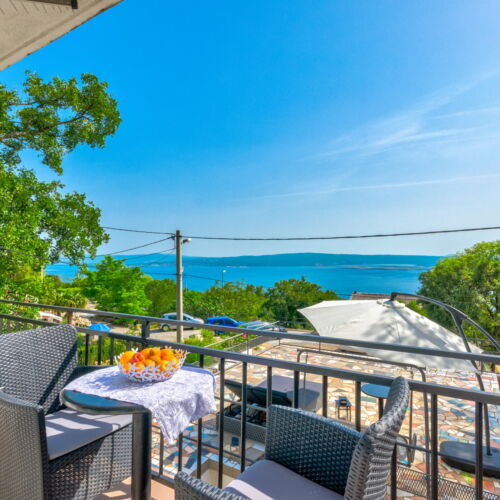 Sea View 2-Room Apartment for 4 Persons with Terrace