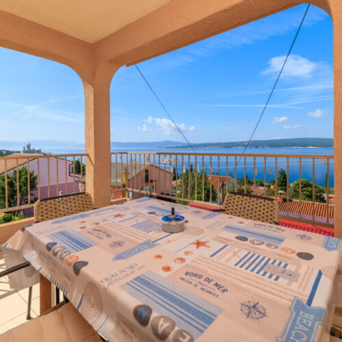 Sea View Upstairs 2-Room Apartment for 4 Persons