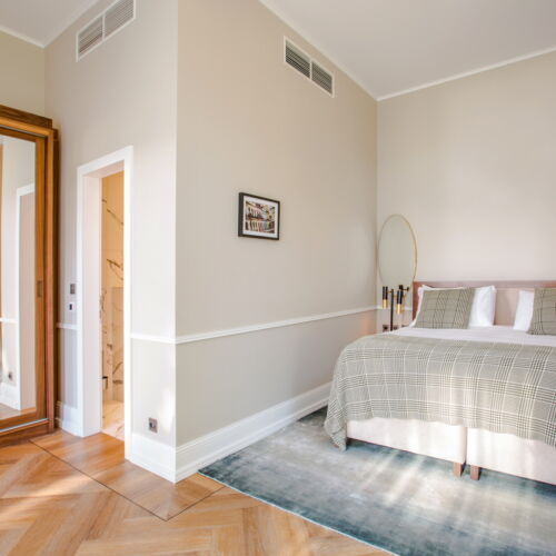 Camera dubla cu aer condiționat cu vedere spre grădină