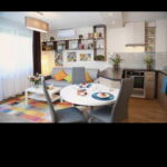 Upstairs Design 2-Room Apartment for 3 Persons