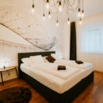 Design 3-Zimmer-Apartment für 8 Personen mit Badezimmer (Zusatzbett möglich)