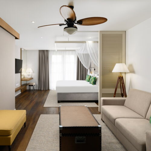 Rezydencja pokój 2-osobowy Junior z 1 pomieszczeniem sypialnianym