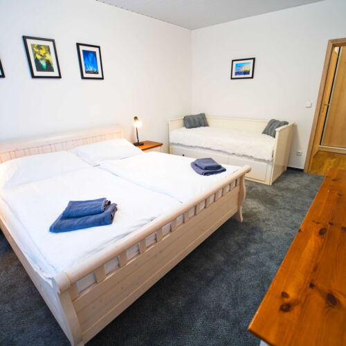 Apartman s privátní koupelnou mimo apartmán  pro 5 os. (s možností přistýlky)