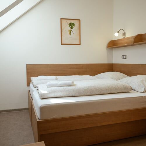 Pokoj s klimatizací se společnou kuchyňkou s manželskou postelí (s možností přistýlky)