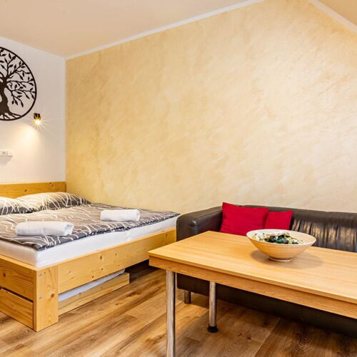 Pokoj se sprchou pro 4 os. na poschodí (s možností přistýlky)