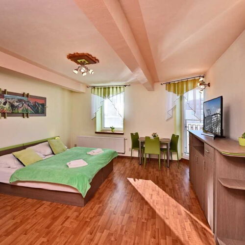 Studio Zweibettzimmer mit Dusche (Zusatzbett möglich)