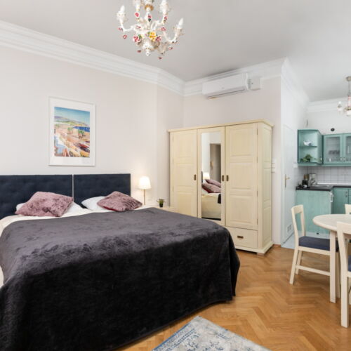 Apartament 4-osobowy z klimatyzacją z własną kuchnią z 1 pomieszczeniem sypialnianym