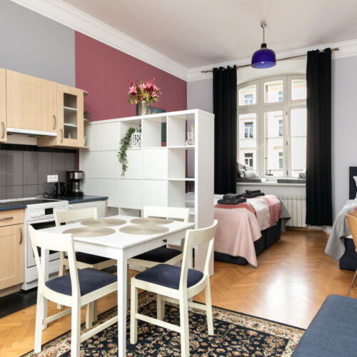 Apartament 4-osobowy Family z widokiem na miasto z 1 pomieszczeniem sypialnianym