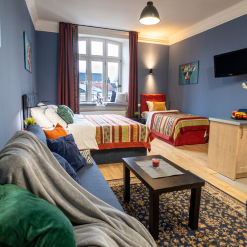 Apartament 4-osobowy Family z widokiem na miasto z 1 pomieszczeniem sypialnianym