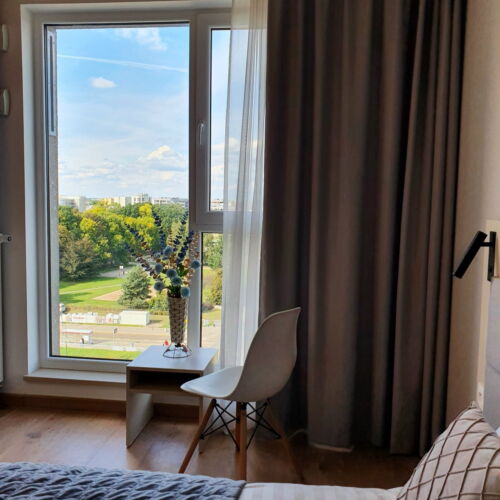 Apartament 2-osobowy na piętrze z panoramą z 1 pomieszczeniem sypialnianym