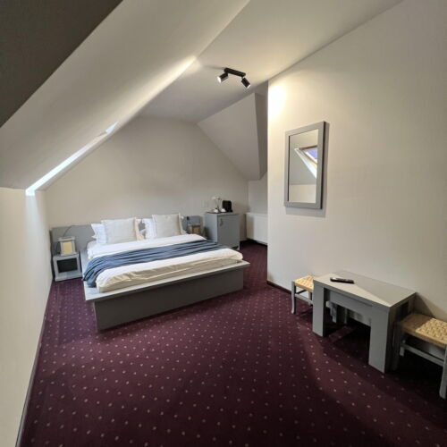 Camera dubla economy la mansardă