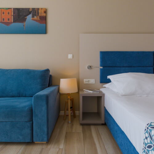 Studio Apartman pro 3 os. s 1 ložnicí na straně bazénu