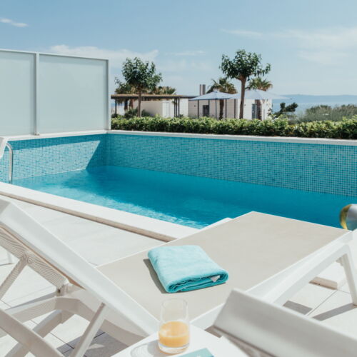 Junior Apartman pro 4 os. se 2 ložnicemi s výhledem na moře