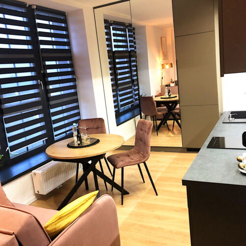 Apartament 4-osobowy z klimatyzacją z aneksem kuchennym z 1 pomieszczeniem sypialnianym