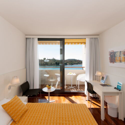 Camera twin la etaj cu vedere spre mare