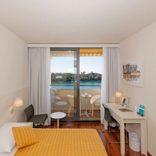 Camera twin la etaj cu vedere spre mare