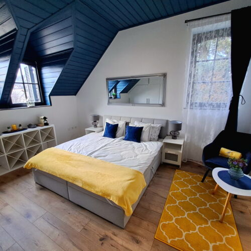 Camera dubla deluxe cu vedere spre munte (se poate solicita pat suplimentar)