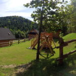 Domek drewniany 6-osobowy Przyjazny podróżom rodzinnym z widokiem na góry