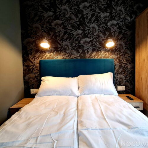 Domek drewniany 4-osobowy z klimatyzacją z dostępem do ogrodu