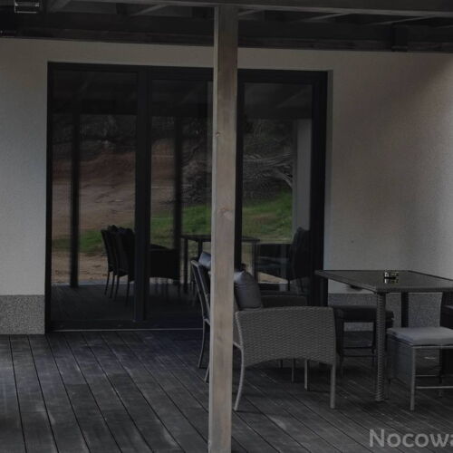 Domek drewniany 8-osobowy z dostępem do ogrodu z widokiem na góry