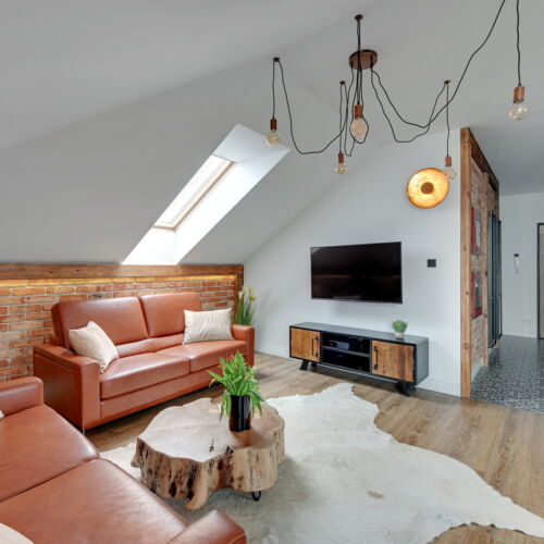 Apartament 4-osobowy Deluxe z widokiem na miasto z 2 pomieszczeniami sypialnianymi