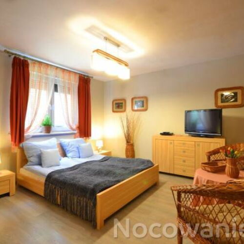 Pokoj s manželskou postelí s výhledem na les přízemní