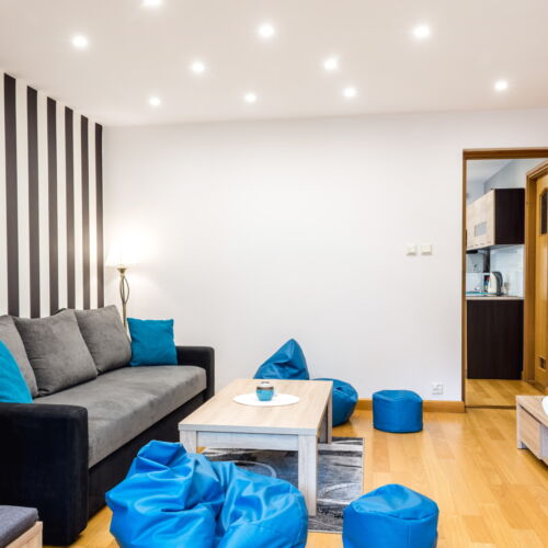 Apartament 4-osobowy z dostępem do ogrodu z widokiem na góry z 2 pomieszczeniami sypialnianymi (możliwa dostawka)