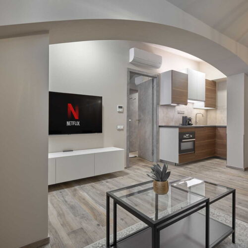 Pokoj se sprchou s vlastní kuchyňkou pro 2 os. (s možností přistýlky)