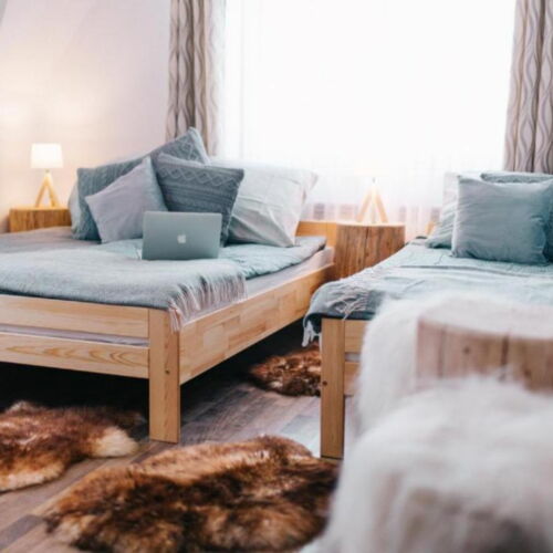 Pokój 3-osobowy z balkonem z widokiem na góry