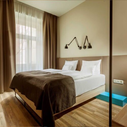 Apartman se sprchou s vlastní kuchyňkou s manželskou postelí s 1 ložnicí (s možností přistýlky)