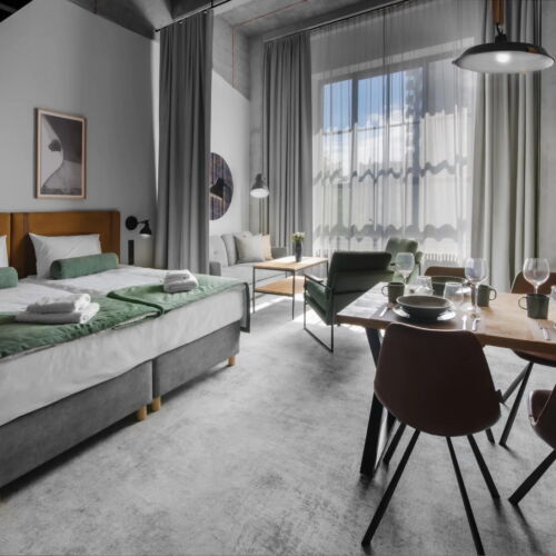 Apartament maisonetă cu chicinetă proprie cu 2 camere pentru 6 pers.