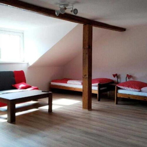 Mansard 1-Room Balcony Apartment for 4 Persons (extra bed available)