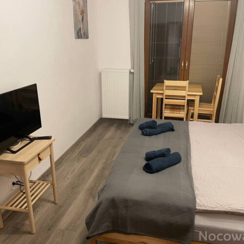 Camera twin cu gradina cu cadita de dus