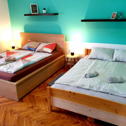 Yard View Ground Floor 2-Room Apartment for 6 Persons
