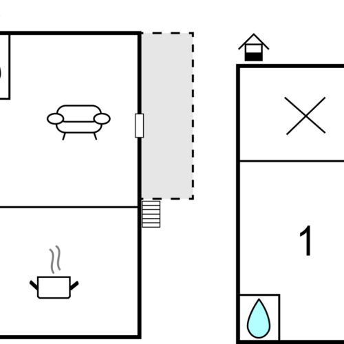 Casă de vară pentru 6 pers. (se inchirieaza doar integral)