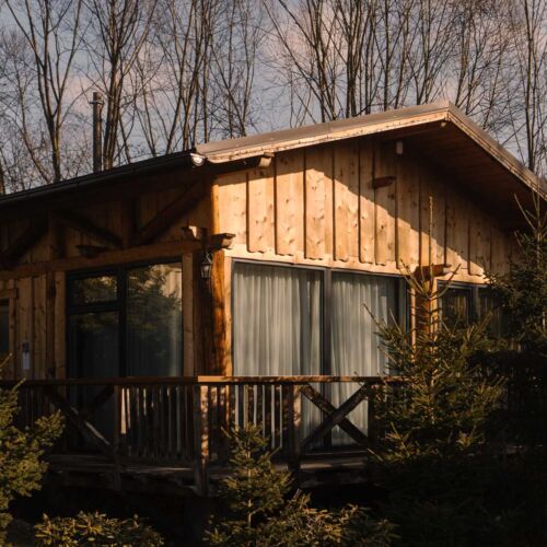 Chata 2-osobowy z prysznicem z aneksem kuchennym