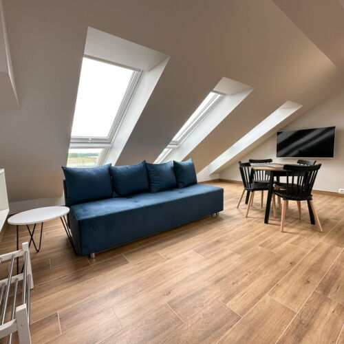 Apartament 5-osobowy na poddaszu Deluxe z 2 pomieszczeniami sypialnianymi