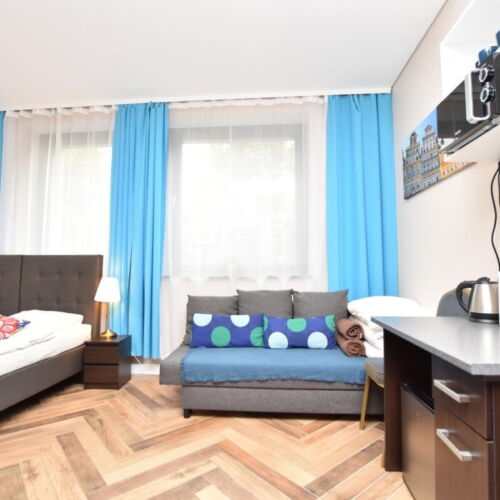 Apartament 4-osobowy z 1 pomieszczeniem sypialnianym