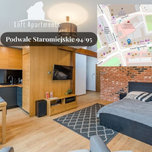 Apartament 3-osobowy na poddaszu na poddaszu z 1 pomieszczeniem sypialnianym